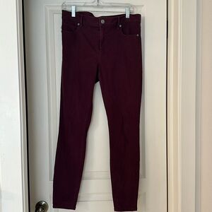 Burgundy soft pants